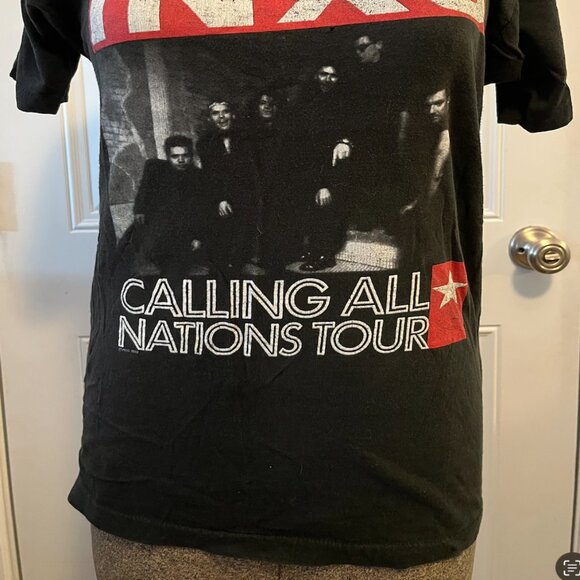Vintage INXS Calling All Nations concert tour shirt (fits S) - Picture 3 of 4